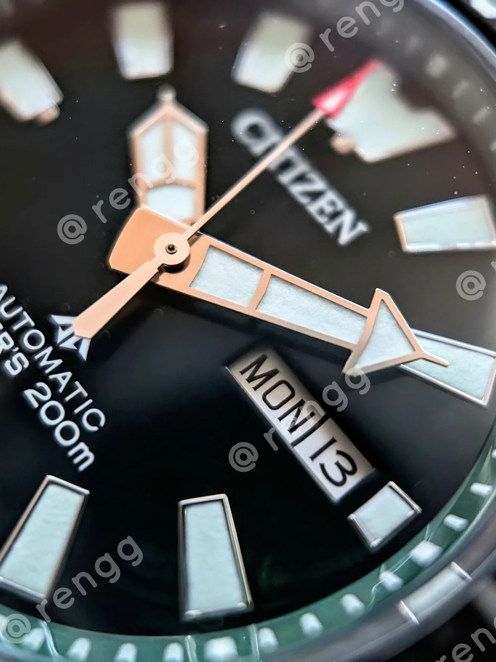 Dark Green Citizen Promaster FUGU AUTOMATIC Men's Dive Watch Sapphire 200M